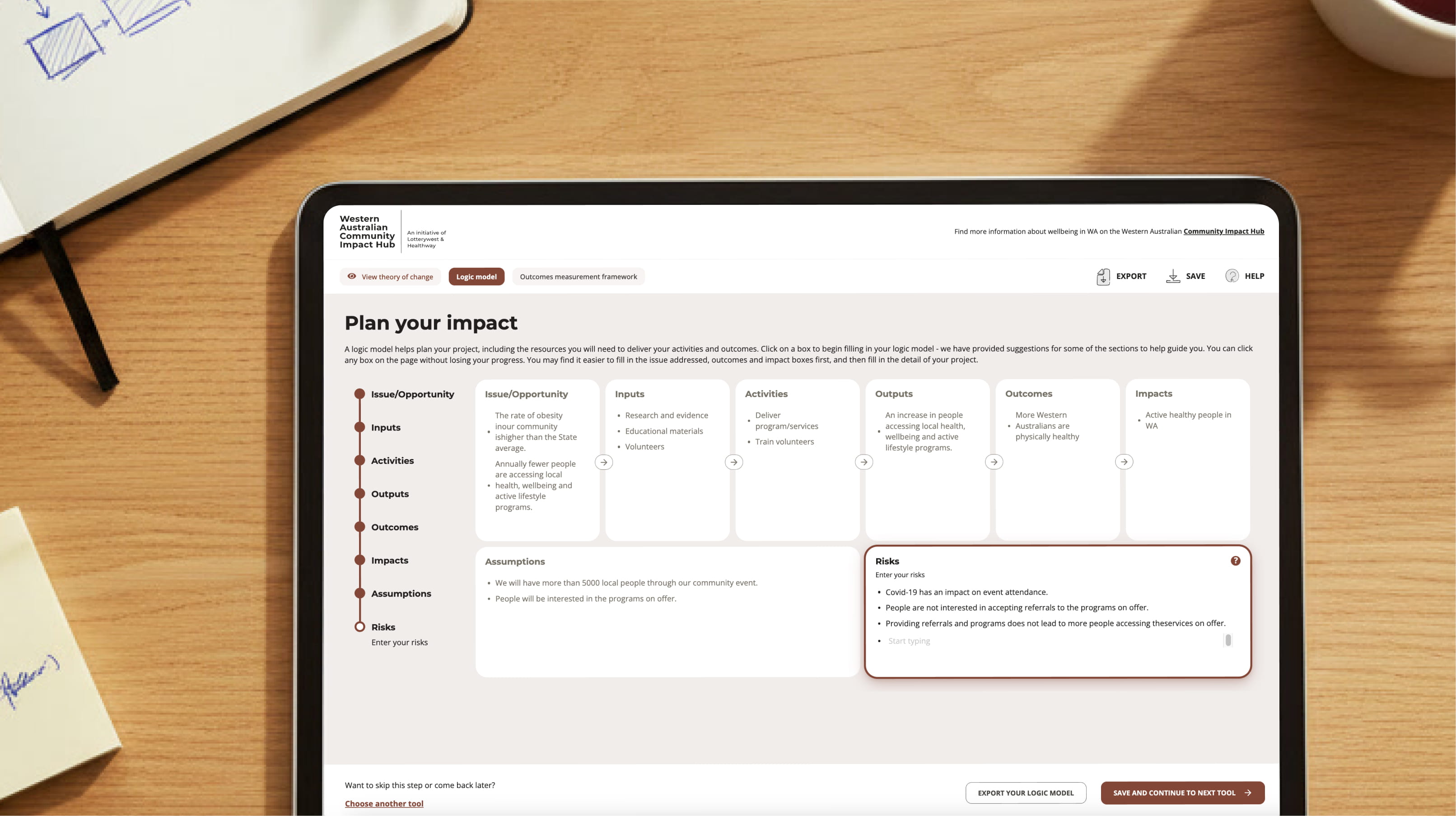 Lotterywest Community Impact Planner